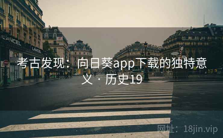 考古发现：向日葵app下载的独特意义 · 历史19